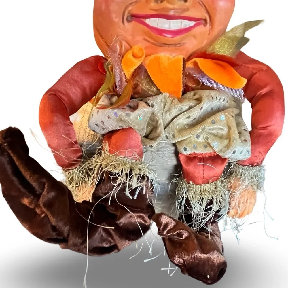 Katherine’s Collection Signed Wayne Kelski Pumpkin Jack Shelf Sitter- Halloween